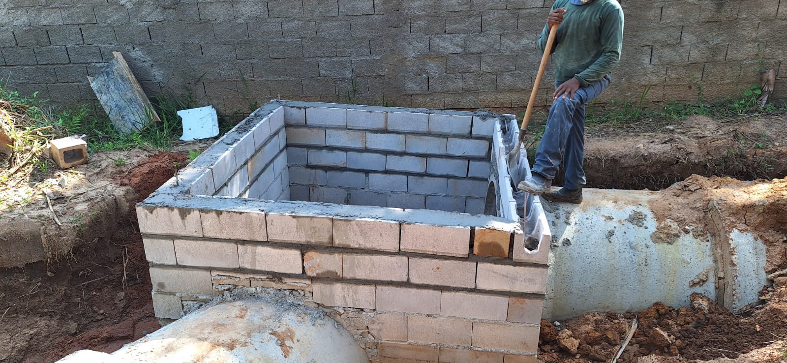 Execução de galerias de águas pluviais